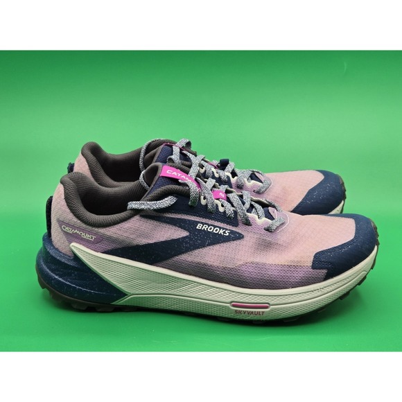 Brooks Catamount 2 Trail Running Shoes Womens 8.5 Purple Blue 1203881B517 - Picture 9 of 16